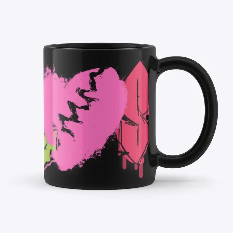 Black Spray Mug